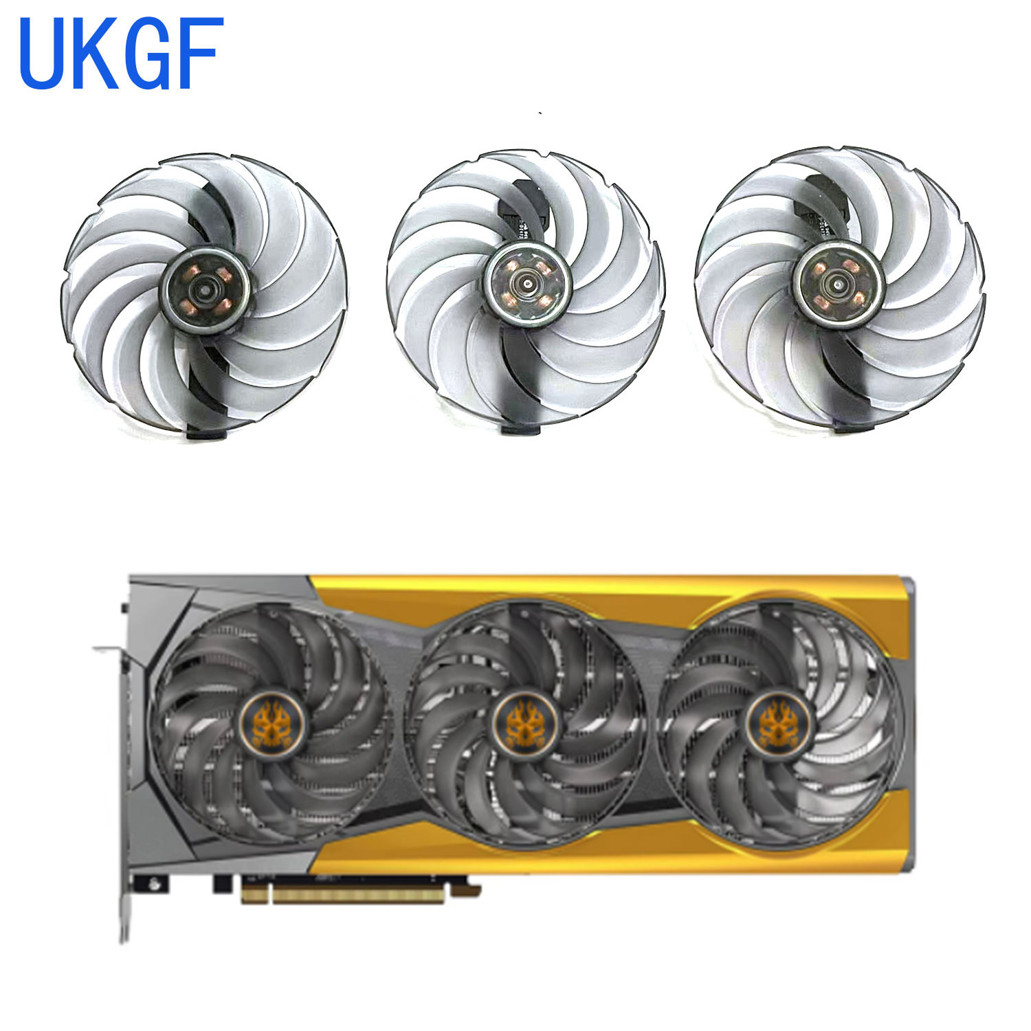 Rx 6900 Xt 16Gb - 95MM FDC10U12D9-C 6ピン RX6900冷却グラフィックファン（サファイア Toxic Radeon