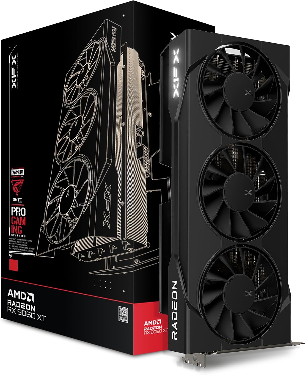Swift AMD Radeon RX 9060 XT OC - Triple Fan Gaming Graphics Card 16Gb のレビューと価格