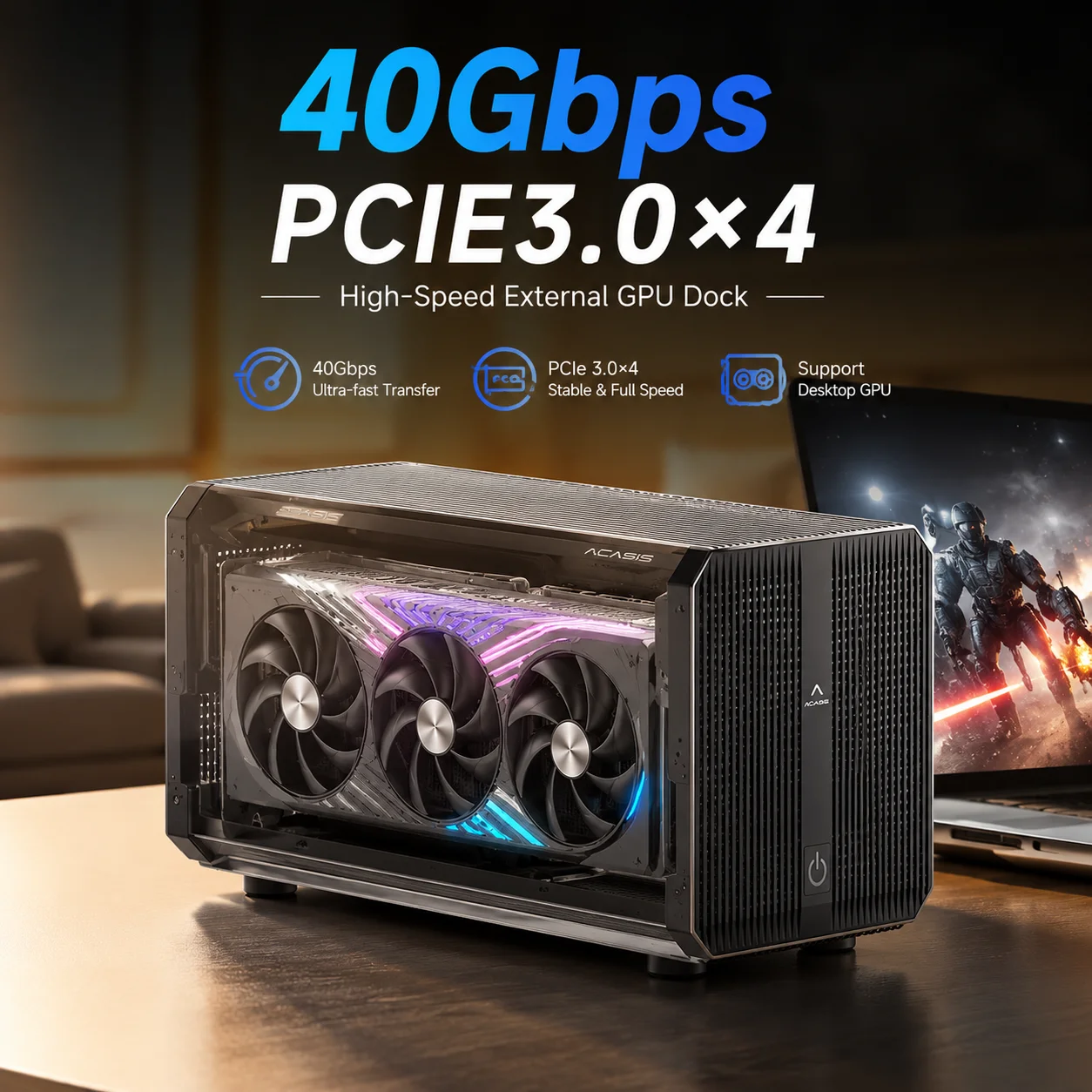 Acasis 40Gbps eGPUエンクロージャー、24ピ - Thunderbolt 4 External Gpu Enclosure のレビューと価格